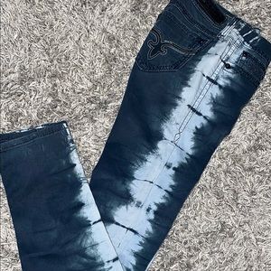 Rock revival tie dye skinny jeans size 28🌵